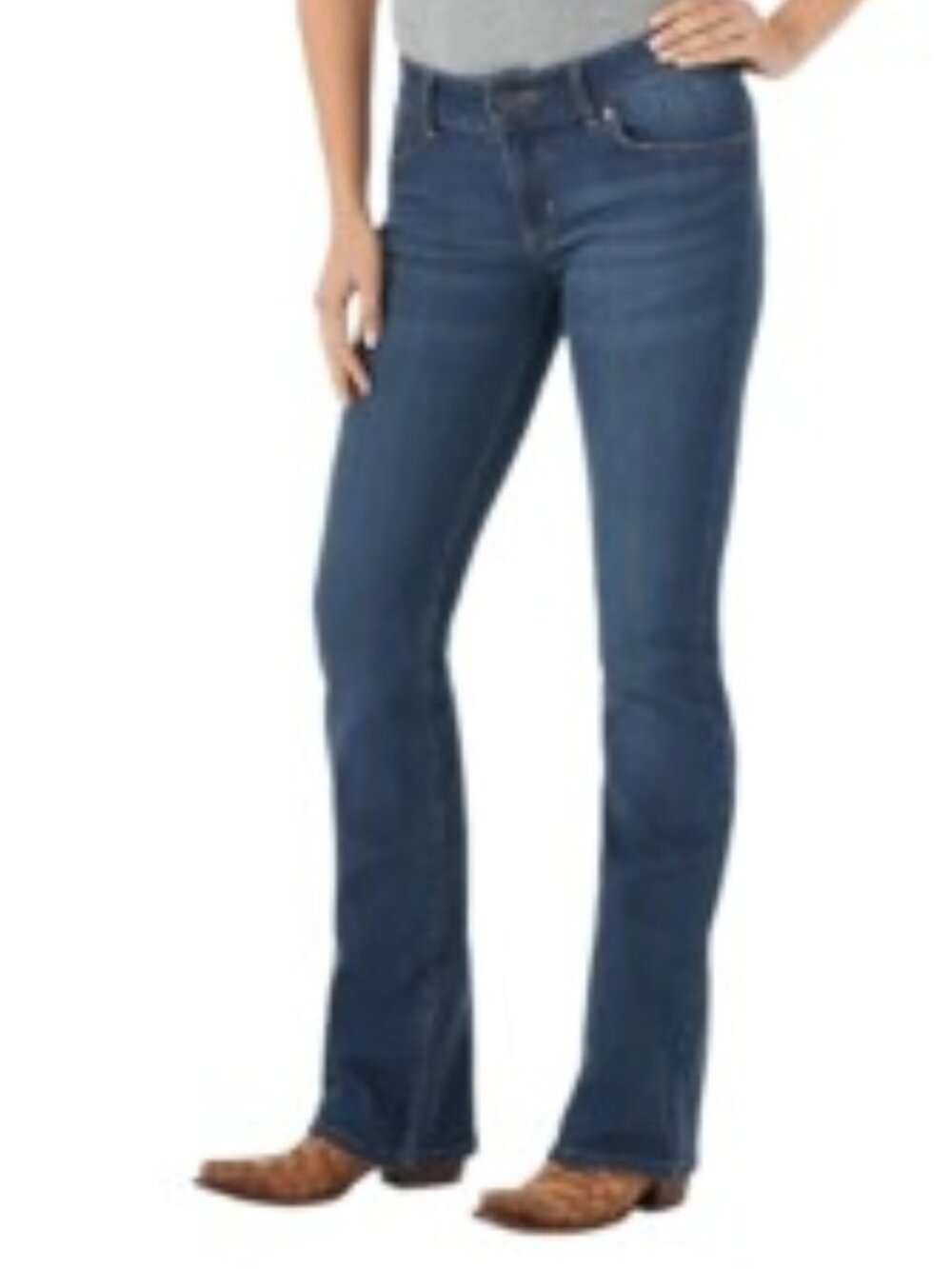 Wrangler Mid Rise Essential Bootcut Jeans 5 x 32